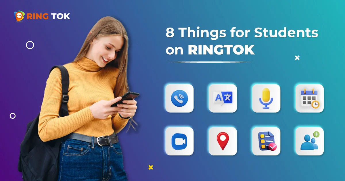 8 best things Ringtok Messenger should know like- video calling, instant message etc.